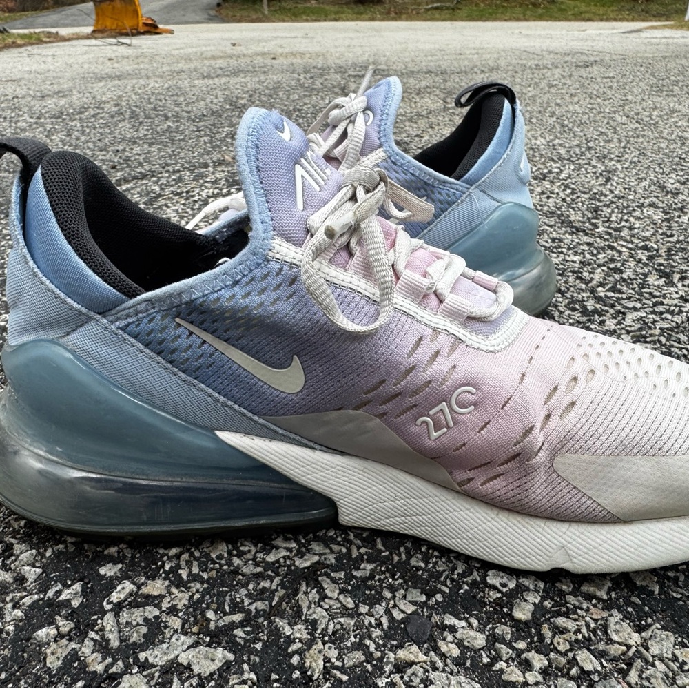 Nike Air Max 270 Pastel Gradient Blue Purple Pink Athletic Shoes